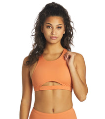 JOLYN Women's Carmen Solid Bikini Top