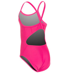 Sporti Solid Thin Strap One Piece Swimsuit Youth (22-28)