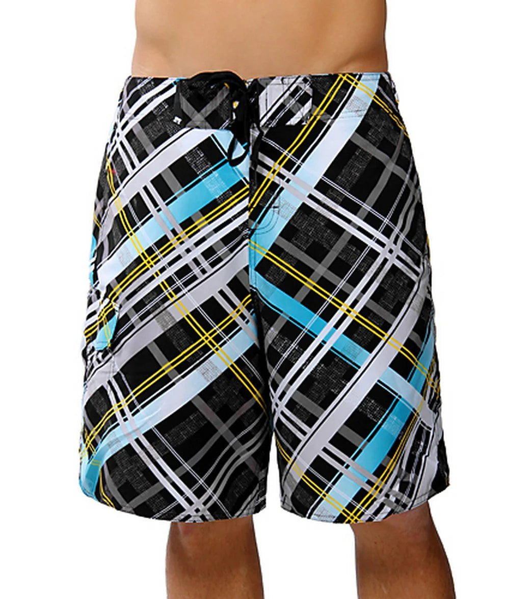 Body Glove Guys' Mad Plaider Hybrid Boardshorts