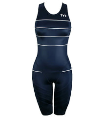TYR Aqua Shift Female Short John Zipperback Tech Suit Swimsuit