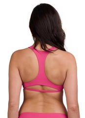 JOLYN Women's Doris Solid Racerback Bikini Top