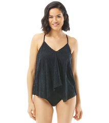 Beach House Women's Crochet Kerry Layer Tankini Top