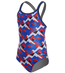 Dolfin XtraSleek Eco Girls' Denali DBX Back One Piece Swimsuit