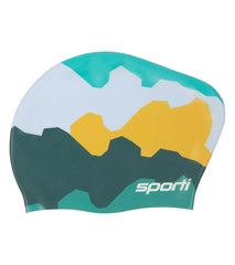 Sporti x She Is This Limited Edition Mountain Long Hair Bun Silicone Swim Cap