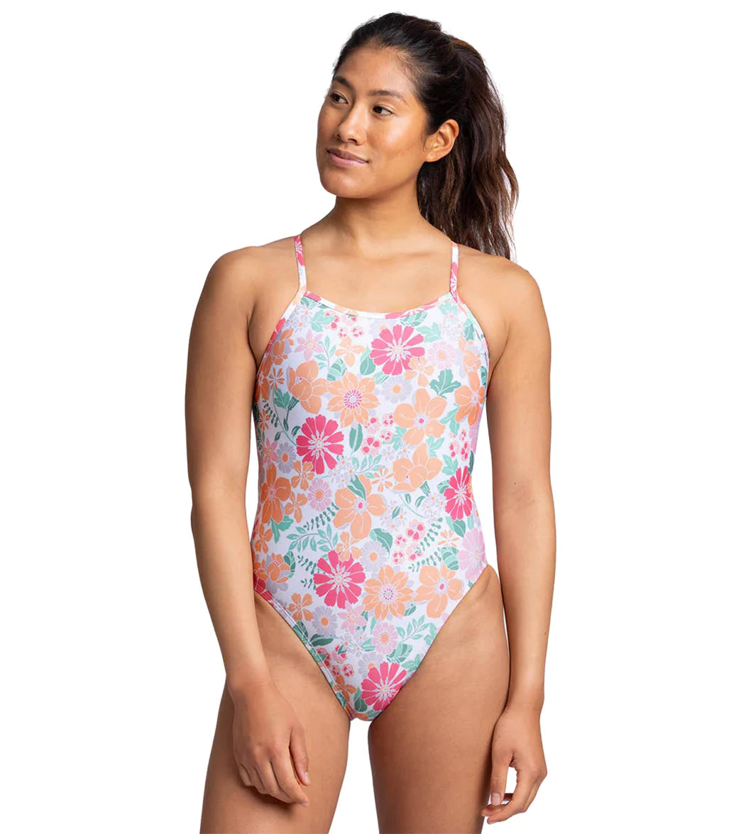 JOLYN Women's Brandon 2 Bouquet One Piece Swimsuit