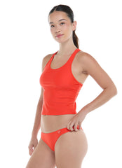 Body Glove Women's Smoothies Reva Racer Back Crop Tankini Top