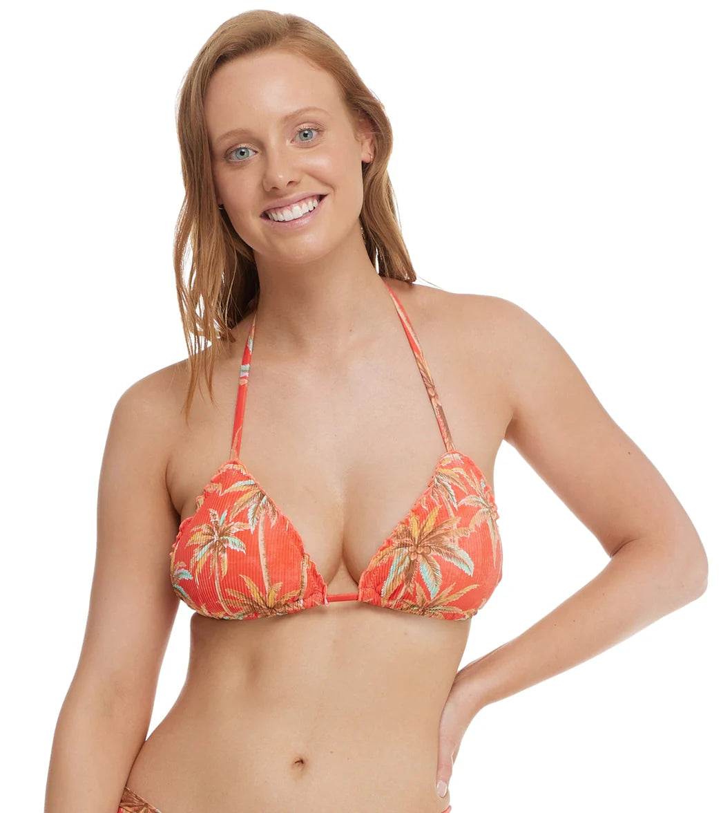 Body Glove Women's Balata Garden Dita Ruffle Triangle Binkini Top (D Cup)