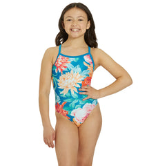 Sporti x Alex Walsh Super Bloom Thin Strap One Piece Swimsuit Youth (22-28)
