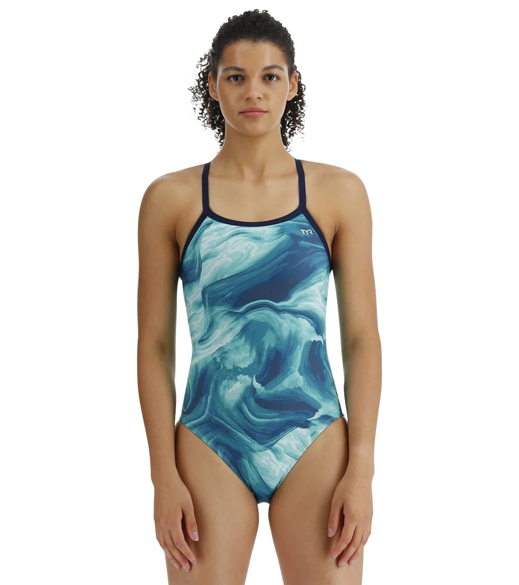 TYR Women's Mezio Diamondfit One Piece Swimsuit