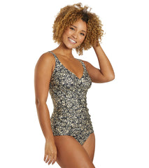 Dolfin Women's Aquashape Print Wrap Front Tankini Top