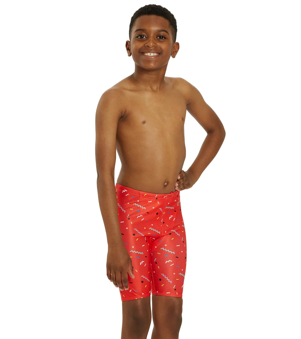 Sporti x Shaine Casas Confetti Jammer Swimsuit Youth (22-28)