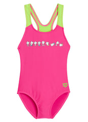 Arena Girls' Arena Friends Pro Back One Piece Swimsuit (Toddler, Little Kid)