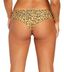 Volcom Women's Yess Leopard Cheeky Bikini Bottom