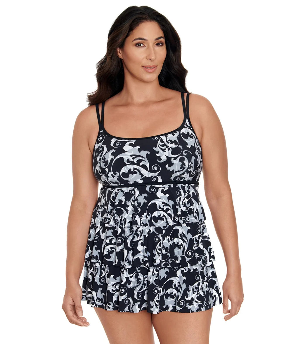 Longitude Women's Caprice Triple Tier Swim Dress