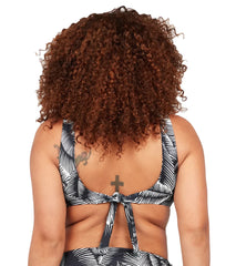 Volcom Women's Plus Size Stay Or Leaf Scoop Bikini Top