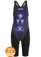 Arena Girls' Powerskin Luckystar ST 2.0 Open Back Kneeskin Tech Suit Swimsuit