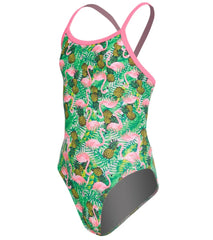 Sporti Flamingo Frenzy Thin Strap One Piece Swimsuit Youth (22-28)