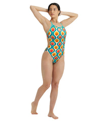 Arena Women's Retro Challenge Back One Piece Swimsuit