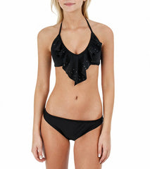 Hurley Swim Stagger Ruffle Bra Top