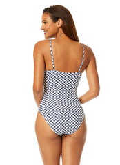 Anne Cole Women's Neo Geo Classic Lingerie One Piece Swimsuit
