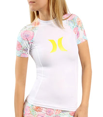 Hurley Swim Girls' Every Rose S/S Rash Guard