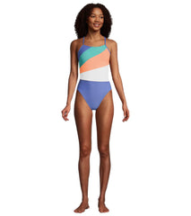 Speedo Women's Radiating Splice One Piece Swimsuit