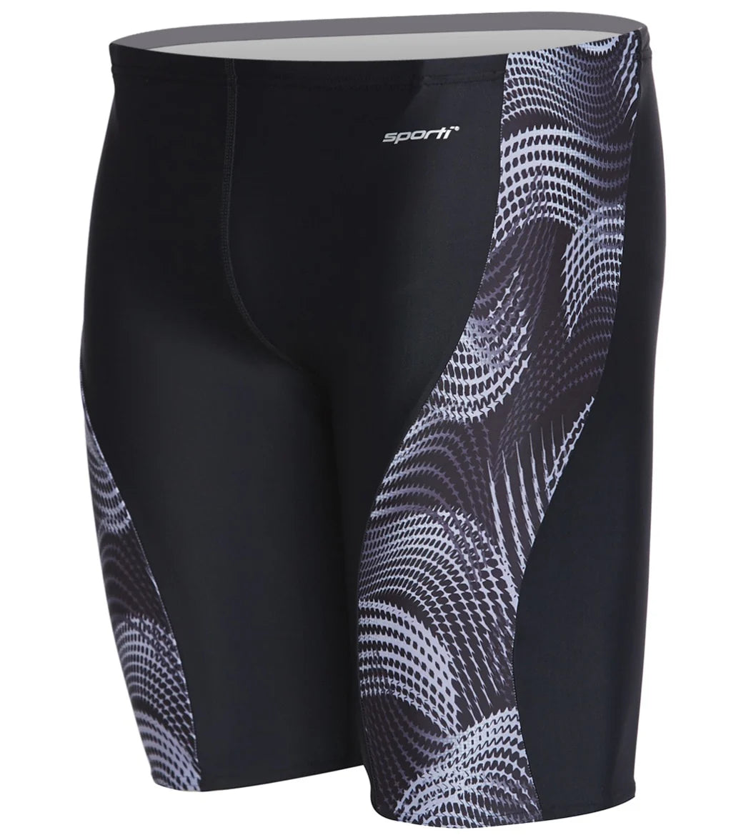 Sporti Polyester Cosmos Splice Jammer Swimsuit