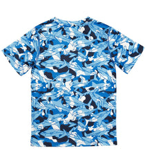 Speedo Boy's Short Sleeve Printed Swim Shirt (Little Kid, Big Kid)