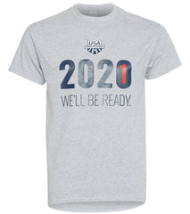 USA Swimming Men's 2021 We Will Be Ready Crew Neck T-Shirt
