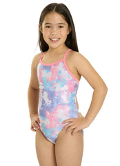 Sporti Unicorn Dreams Foil Thin Strap One Piece Swimsuit Youth (22-28)