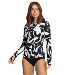 Jantzen x BloqUV Women's Botanical Domino 24/7 Swim Rash Guard