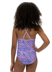 Dolfin Uglies Girls' Aurora Print One Piece Swimsuit (Big Kid)