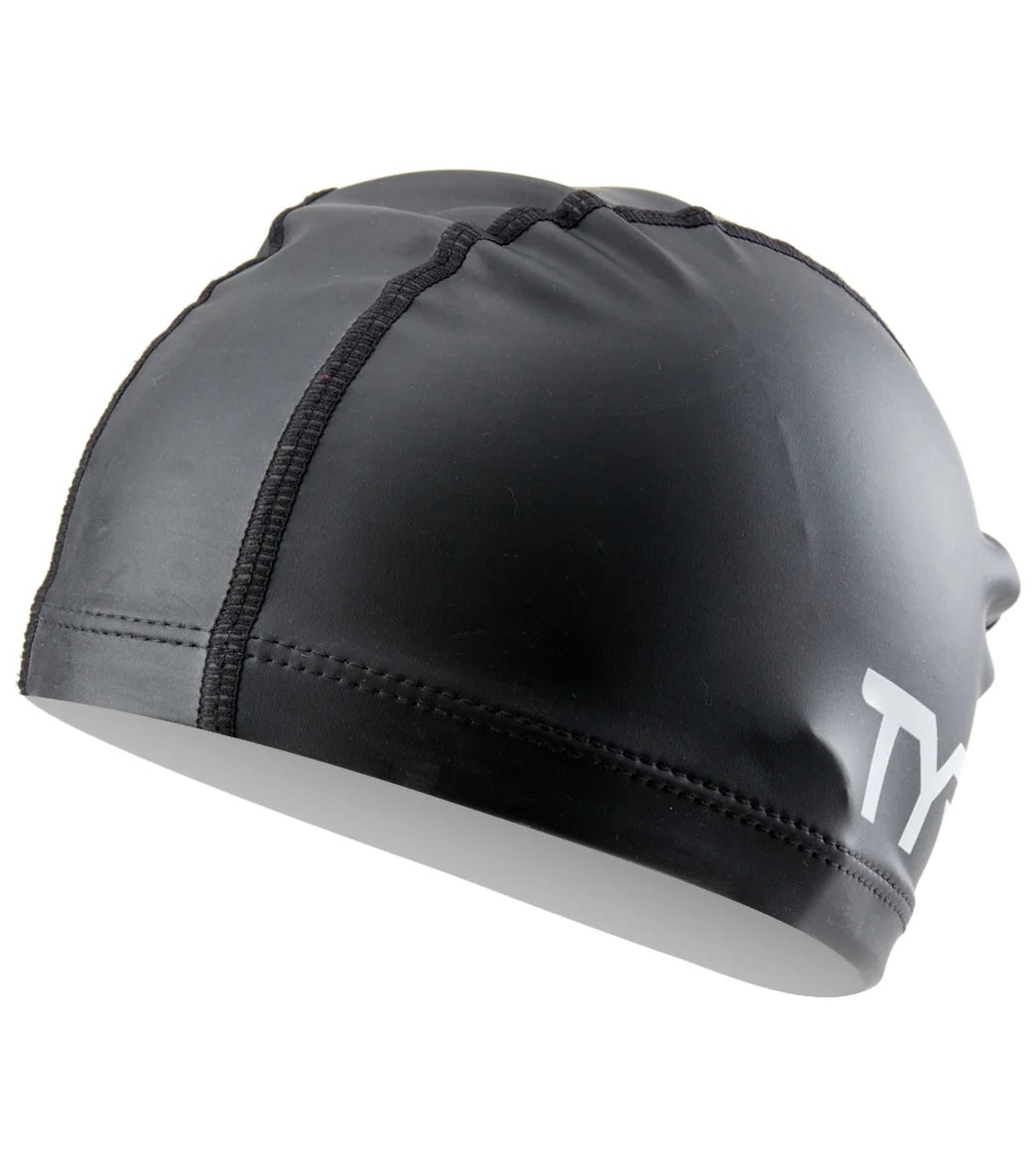 TYR Junior Long Hair Silicone Comfort Swim Cap