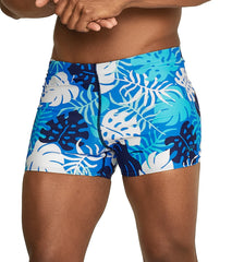 Speedo Men's Printed Square Leg Swimsuit