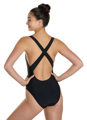 Sporti Wide Strap Cross Back One Piece Swimsuit (26-40)