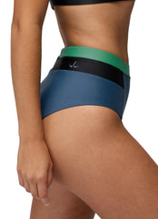 prAna Women's Baja Bound Color Block High Rise Bikini Bottom