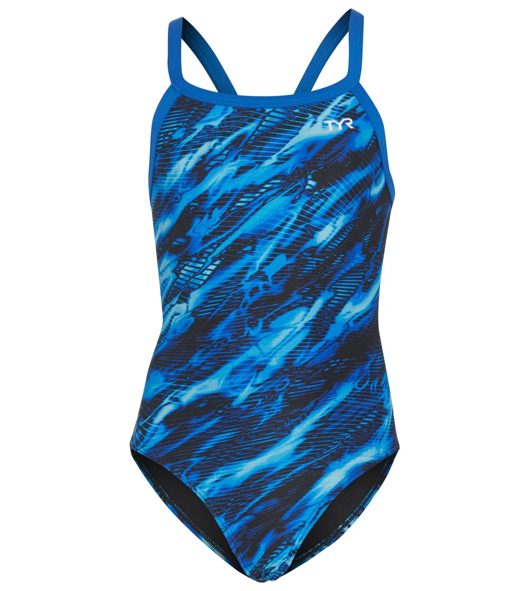 TYR Girls' Cadence Diamondfit One Piece Swimsuit