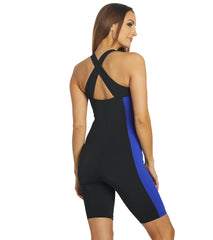 Dolfin Women's Aquashape Color Block Zip-Front Aquatard