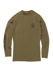 Volcom Men's Lido Solid Long Sleeve UPF 50 Rash Guard