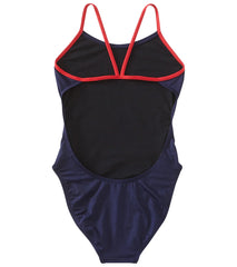 TYR Girls' Hexa Cutoutfit USA One Piece Swimsuit