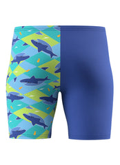 Speedo Boys' Shark Print Jammer Swimsuit (Baby, Toddler, Little Kid)