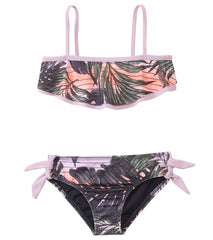 Hurley Girls' Sunset Palms Ruffle Two Piece Set (4yrs-6X)