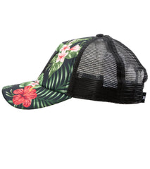 Hurley One & Only Black Floral Trucker Hat