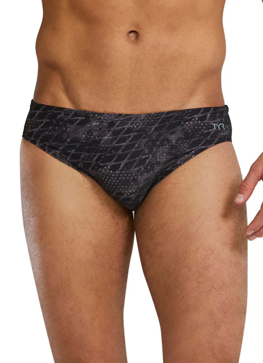 TYR Men's Etch Durafast Elite Briefs