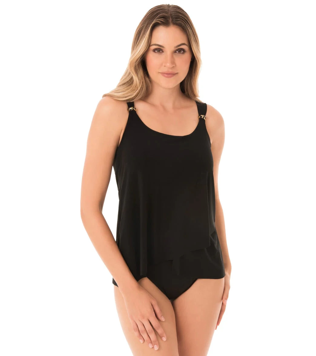 Miraclesuit Women's Razzle Dazzle Underwire Tankini Top