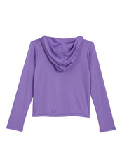 Speedo Girls' Long Sleeve Hooded Swim Tee (Big Kid)