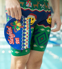 Sporti Holiday Sleighin' It Silicone Swim Cap