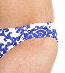 Tommy Bahama Swimwear Medallion Side Shirred Hipster Bikini Bottom