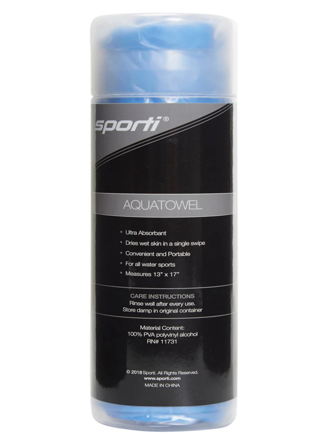 Sporti 13" x 17" Chamois Sports Towel
