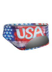 Turbo Men's USA Painting Water Polo Brief